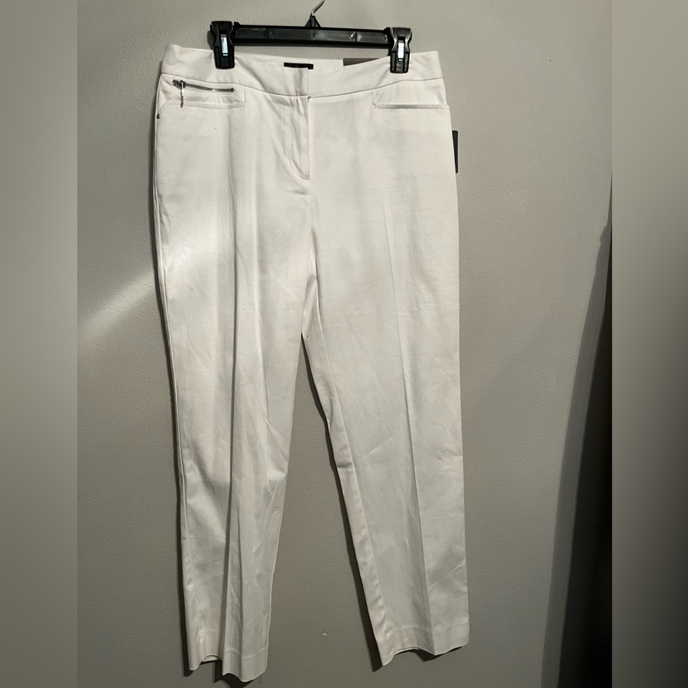 Rafaela white ankle length slacks.  Possibly capris if you are tall. New.